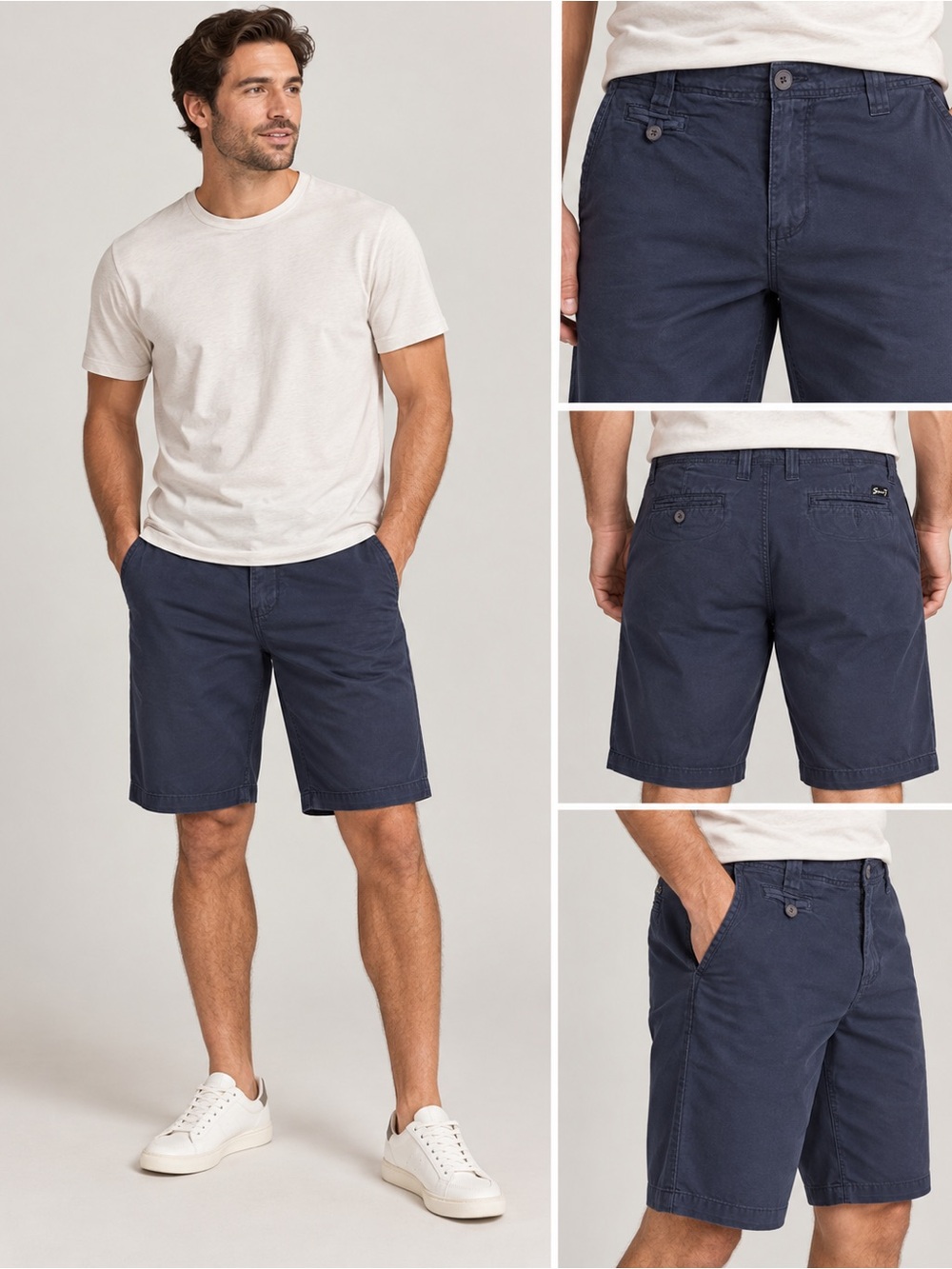 Seven7 Men's Navy Blue Shorts